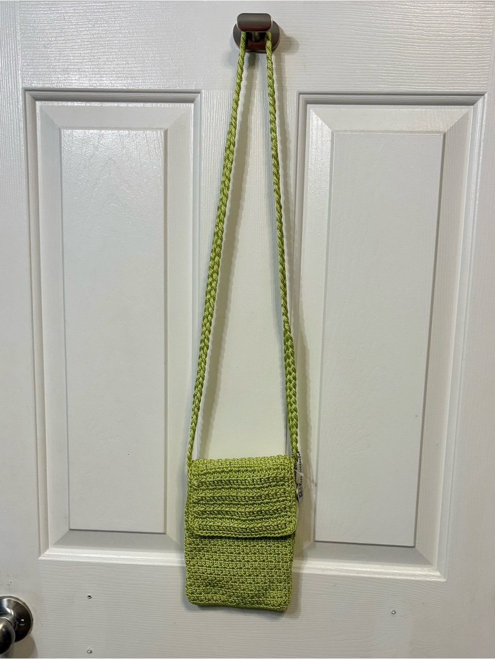 The Sak Lime Green Crochet Crossbody Bag